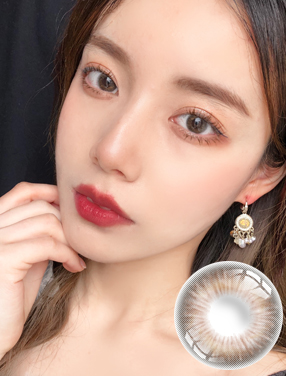 艾樂視美瞳年拋1片-一念豆沙棕