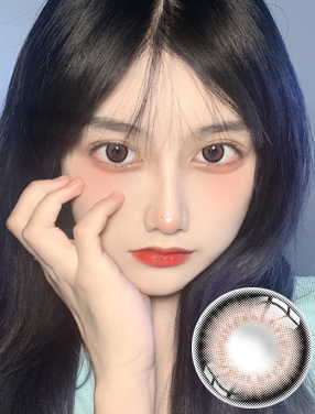 艾樂視美瞳年拋1片-果果豆沙棕