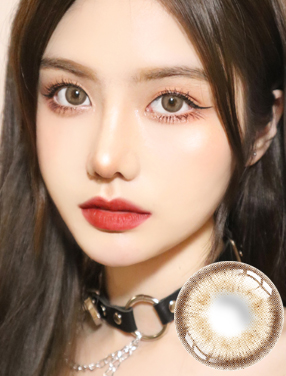 艾樂視美瞳年拋1片裝-霧都咖