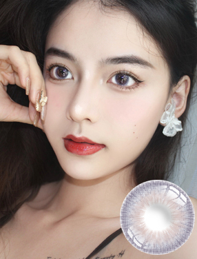 韓國進口Colorbaby年拋美瞳1片-鹿之靈灰紫